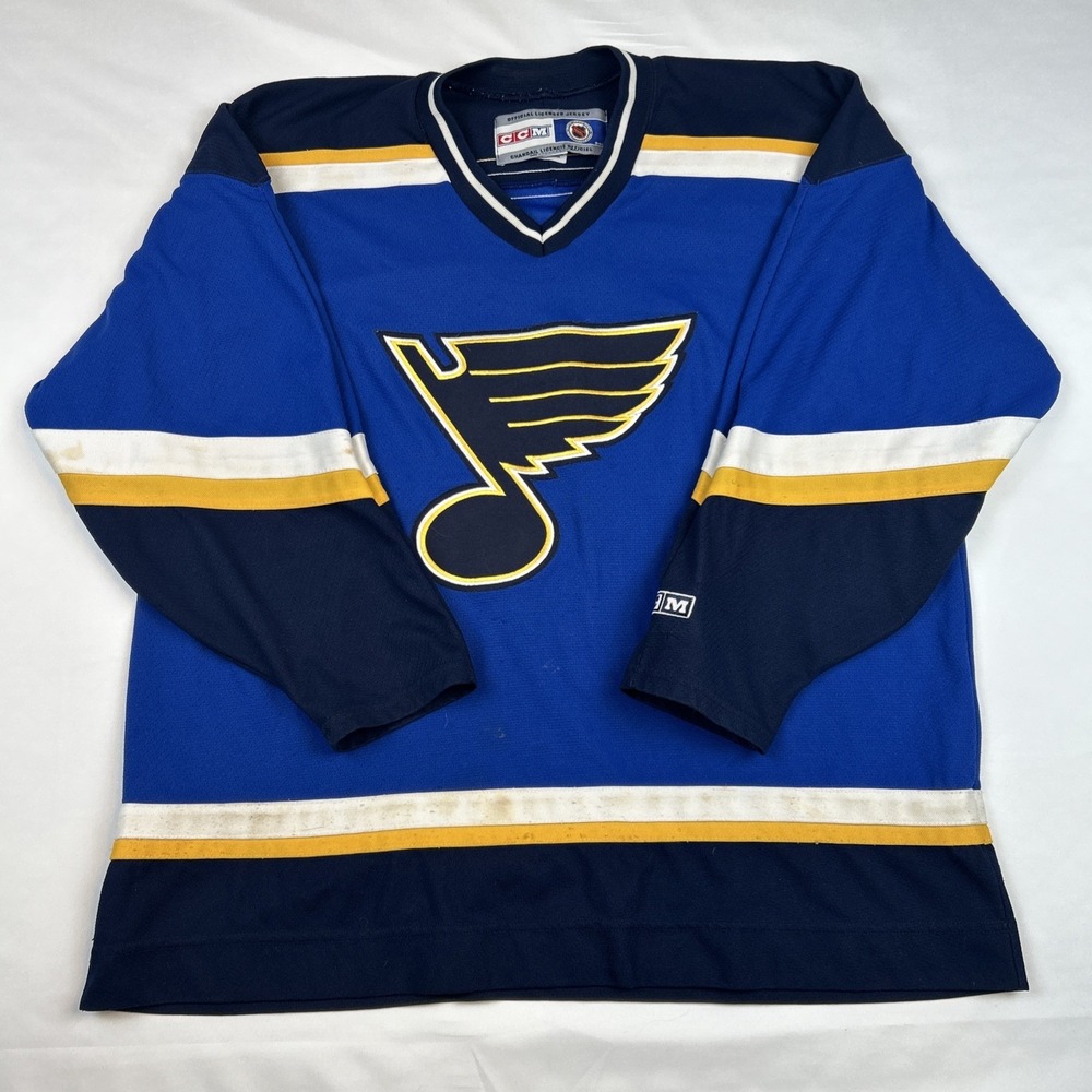 VTG St. Louis Blues NHL CCM Hockey Jersey Adult Size XXL Canada Made Stitched